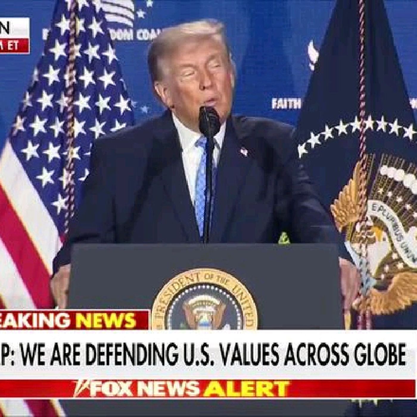 BREAKING: President Trump vows to eradicate what he calls a "horrible thread of cancer" quietly moving through the nation, issuing a stark w episode artwork