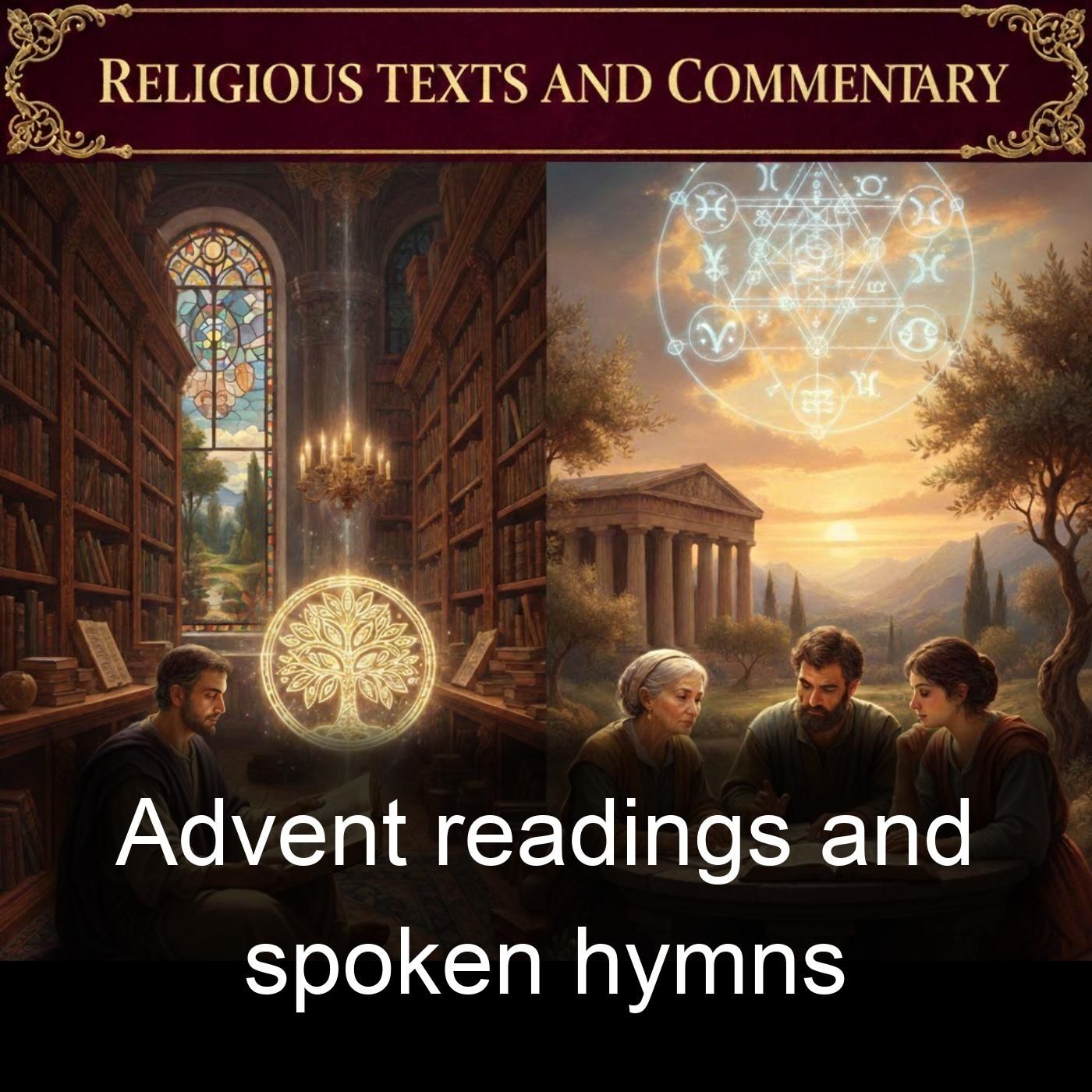 Advent readings and spoken hymns cover art