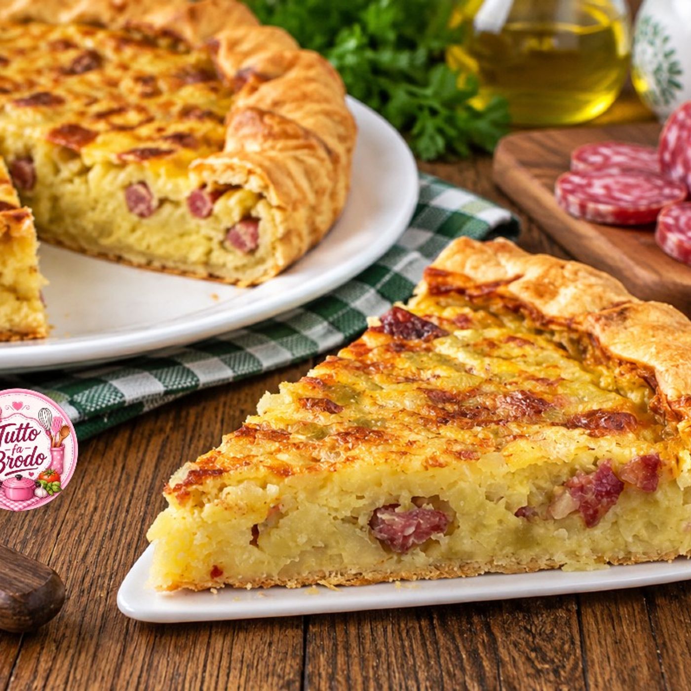 Torta salata con patate e salumi: ricetta rustica e saporita episode artwork