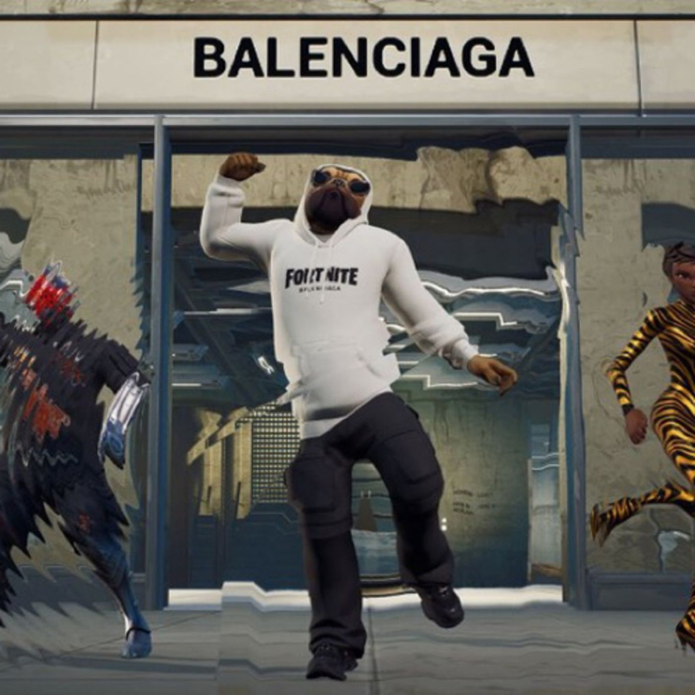 Balenciag X Fortnite episode artwork