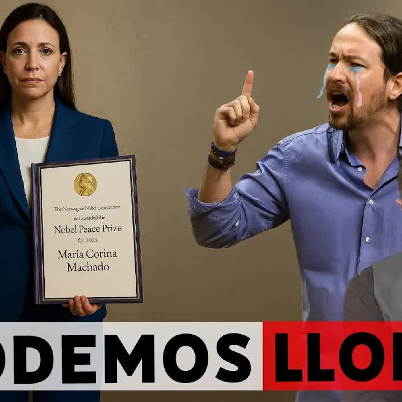Las lágrimas de Podemos por el Nobel a María Corina Machado episode artwork