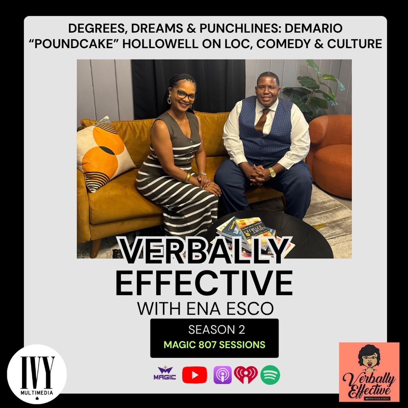 Degrees, Dreams & Punchlines: Demario “Poundcake” Hollowell on LOC, Comedy & Culture