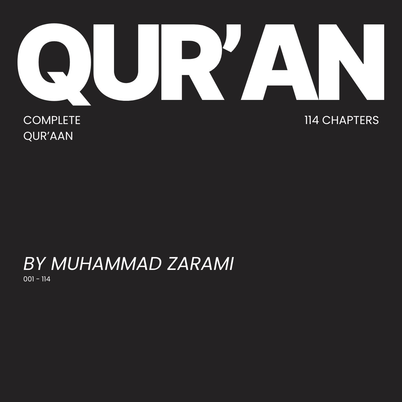 Muhammad Zarami - Full Quran podcast artwork