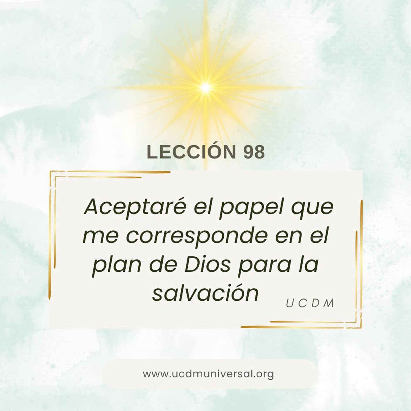 UCDM Universal LECCIÓN DEL DÍA