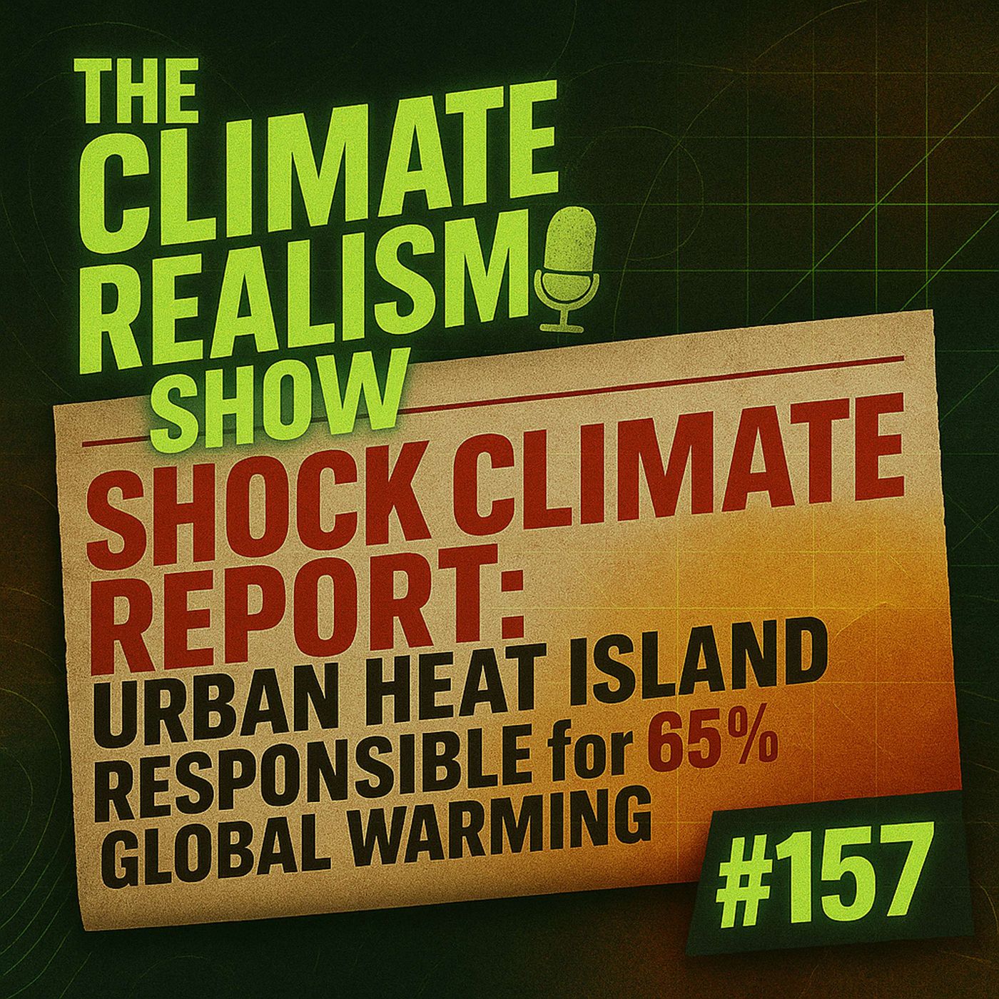SHOCK CLIMATE REPORT! Urban Heat Islands Responsible for 65% of Global Warming — The Climate Realism Show #157 episode artwork