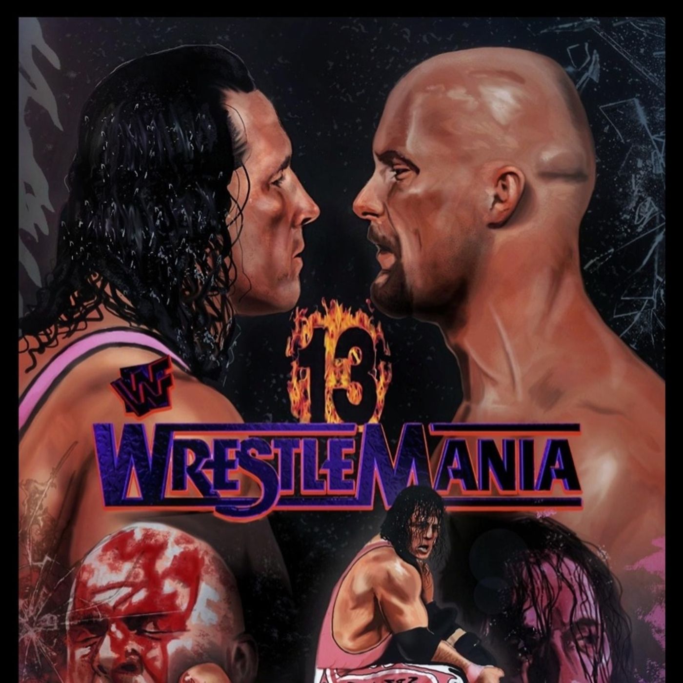 The Wrestling Retrospective: Bret Hart vs. Steve Austin (Wrestlemania 13) episode artwork