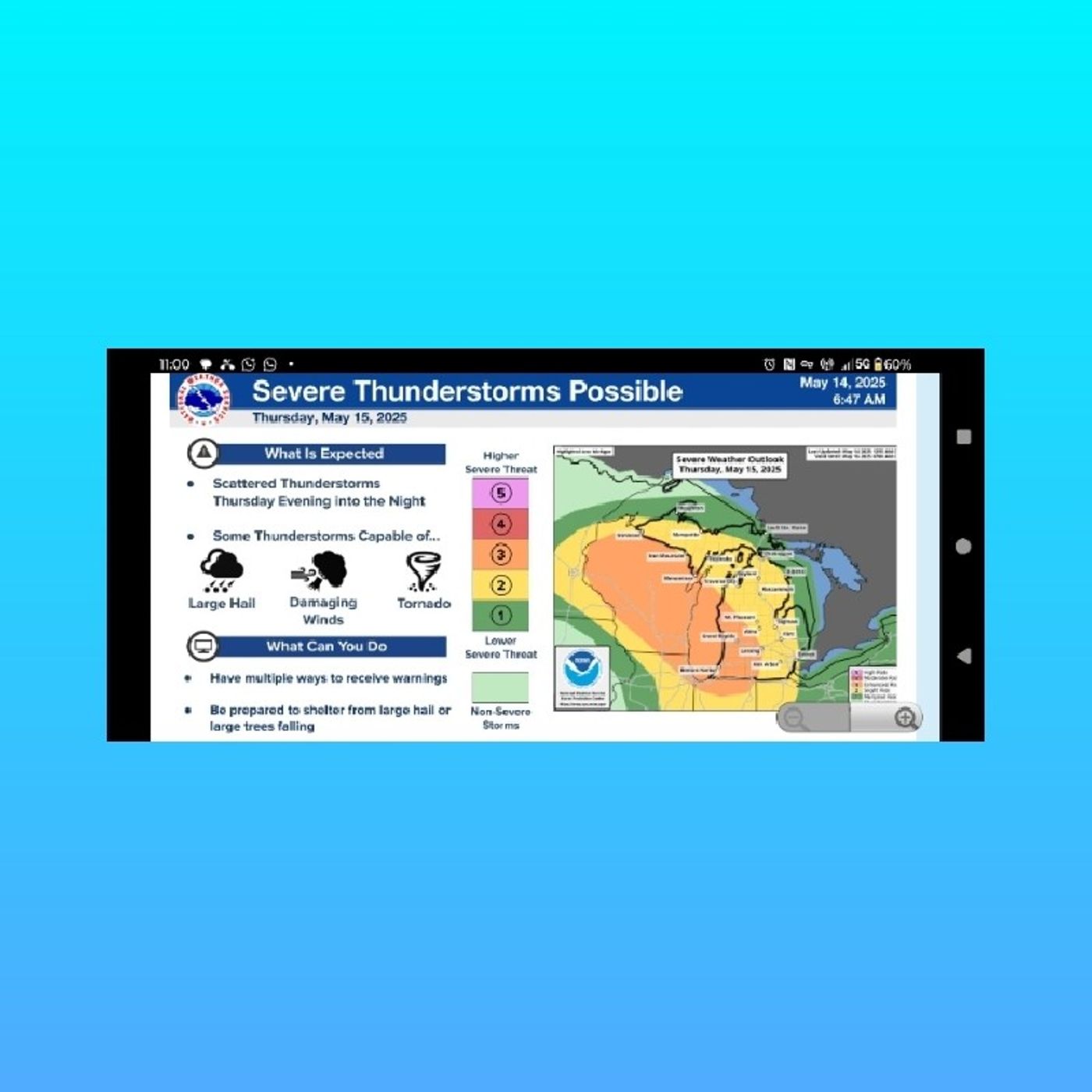5/14/25: (popular)Severe Weather Update, Heatwave for U.S., Israel, India Pakistan& East of Caspian Sea