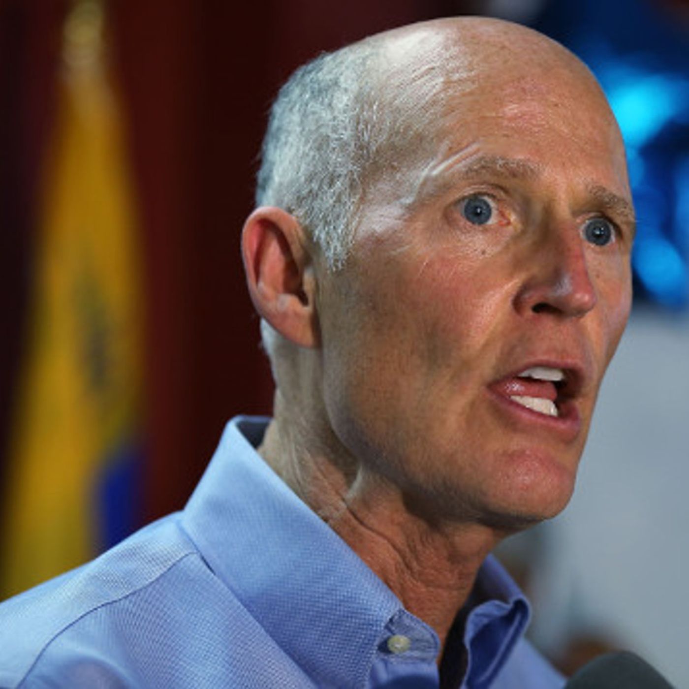 Governor Rick Scott briefing on Florida preparedness for Hurricane Irma episode artwork