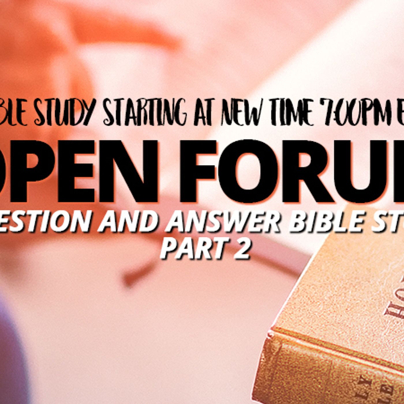NTEB RADIO BIBLE STUDY: Another Installment Of The NTEB 'Open Forum' King James Bible Study! episode artwork
