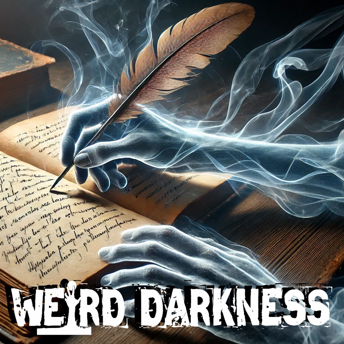 cover of episode “PARANORMAL PROSE: BOOKS WRITTEN BY GHOSTS” and More Macabre True Stories! #WeirdDarkness