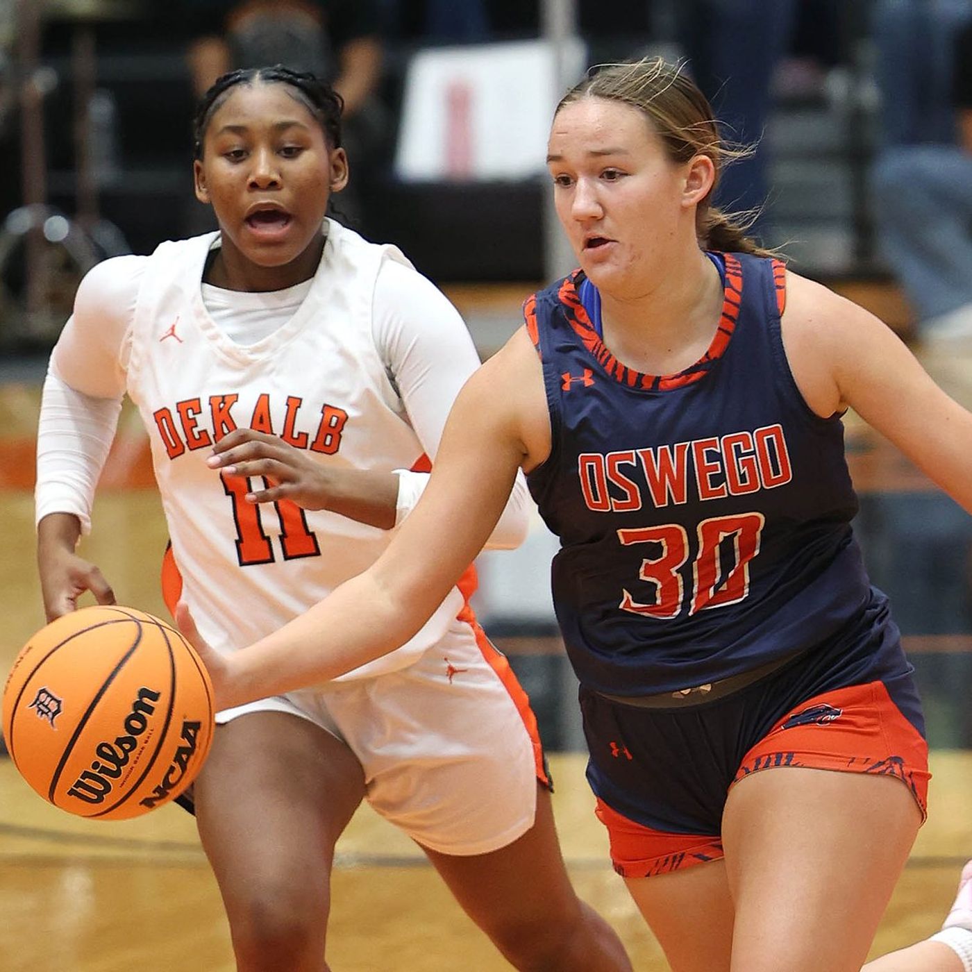 Peyton Johnson, Kendall Grant, Oswego dominate glass to defeat DeKalb episode artwork