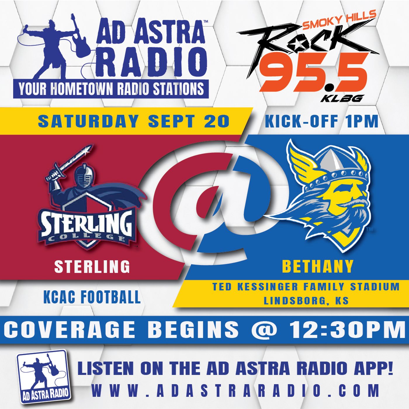 Bethany Swedes hosts Sterling Warriors Football (Bethany Broadcast-September 20, 2025) episode artwork