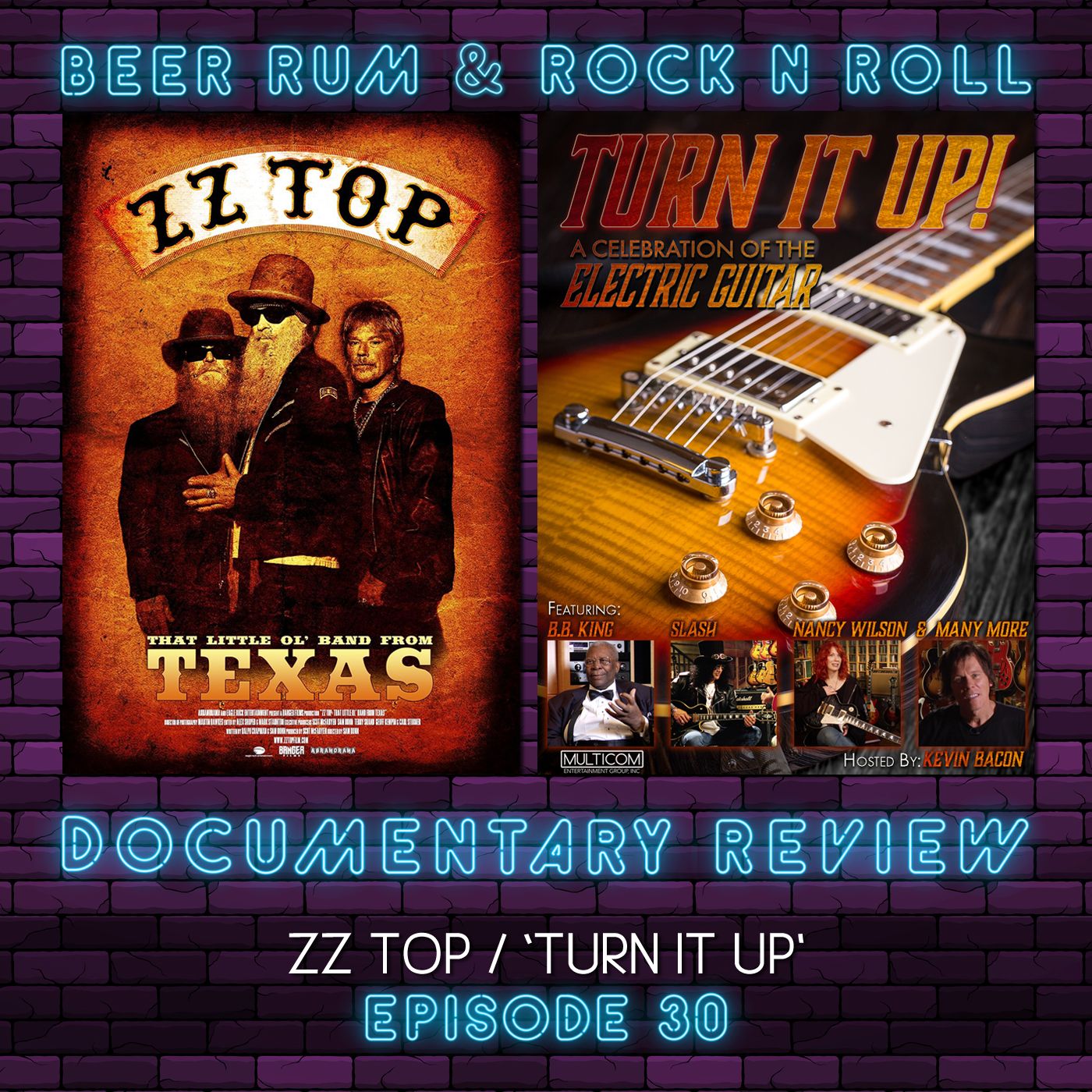 Episode 30 | ZZ TOP: THAT LITTLE OL' BAND FROM TEXAS / 'TURN IT UP!' DOCUMENTARY REVIEWS plus GARY MOORE LIVE FROM LONDON ALBUM REVIEW episode artwork