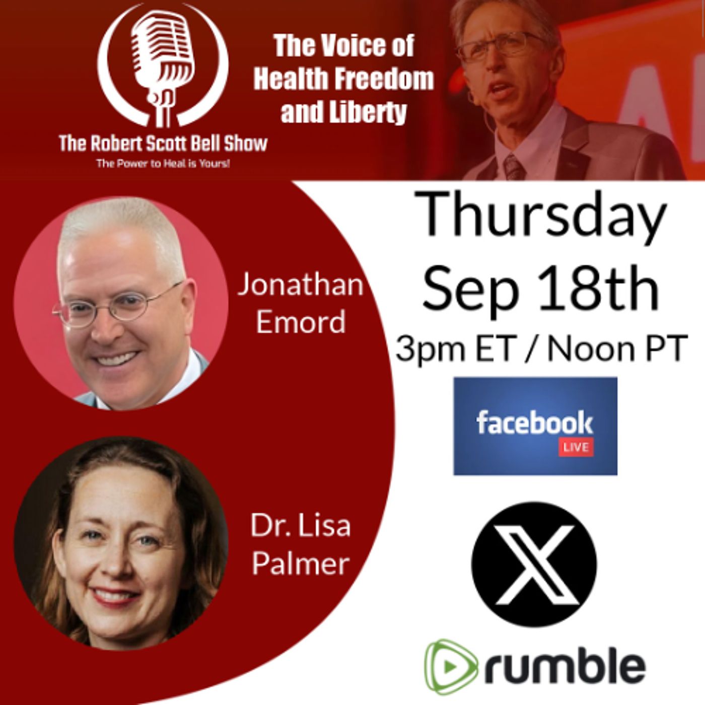Jonathan Emord, Kimmel Canned, Cassidy Breaks from RFK, Fed Cuts Rates, Dr. Lisa Palmer, Quantum Health Summit - The RSB Show 9-18-25 episode artwork
