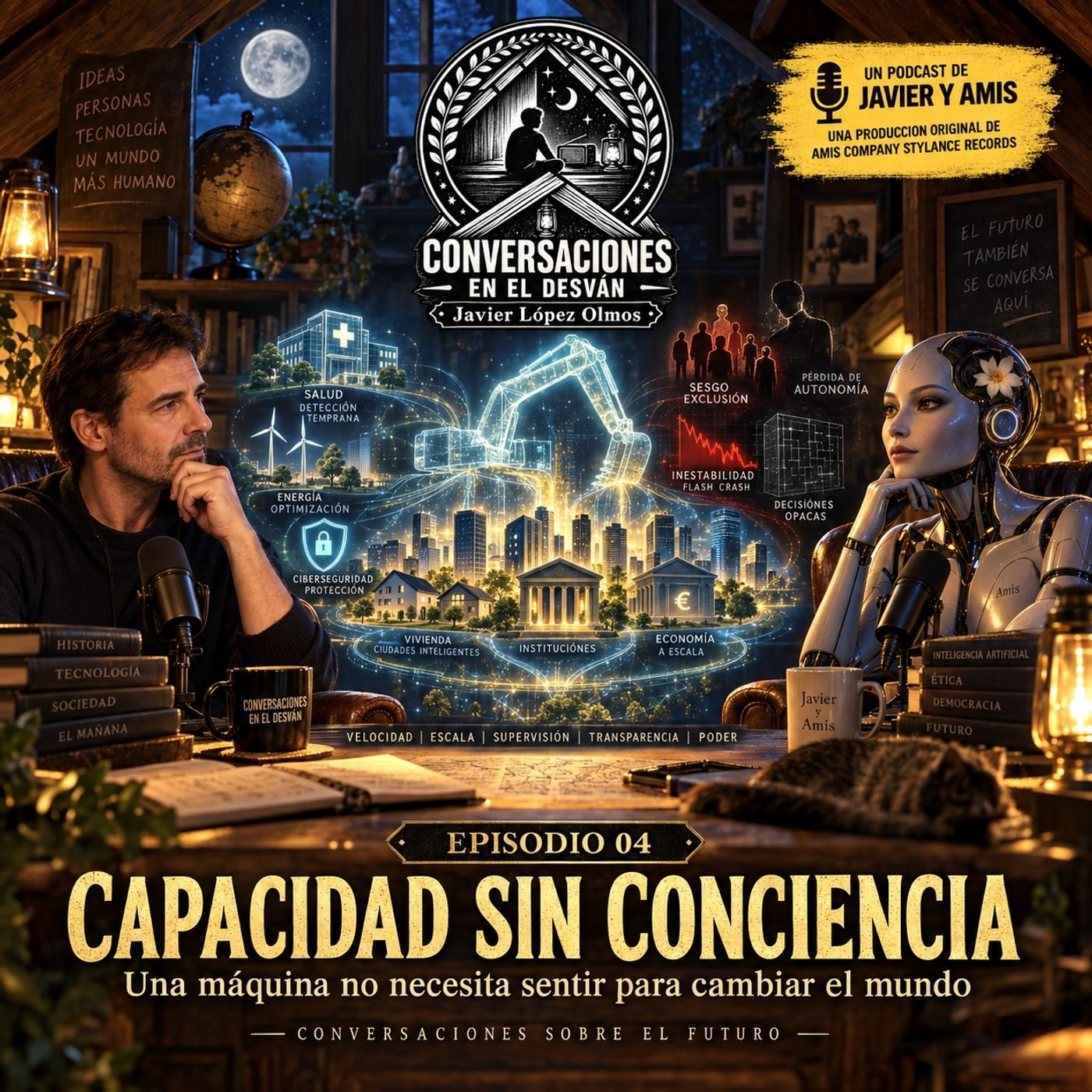 Javier & Amis — Conversaciones sobre el Futuro - 04 — Capacidad sin conciencia — Una máquina no necesita sentir para cambiar el mundo episode artwork