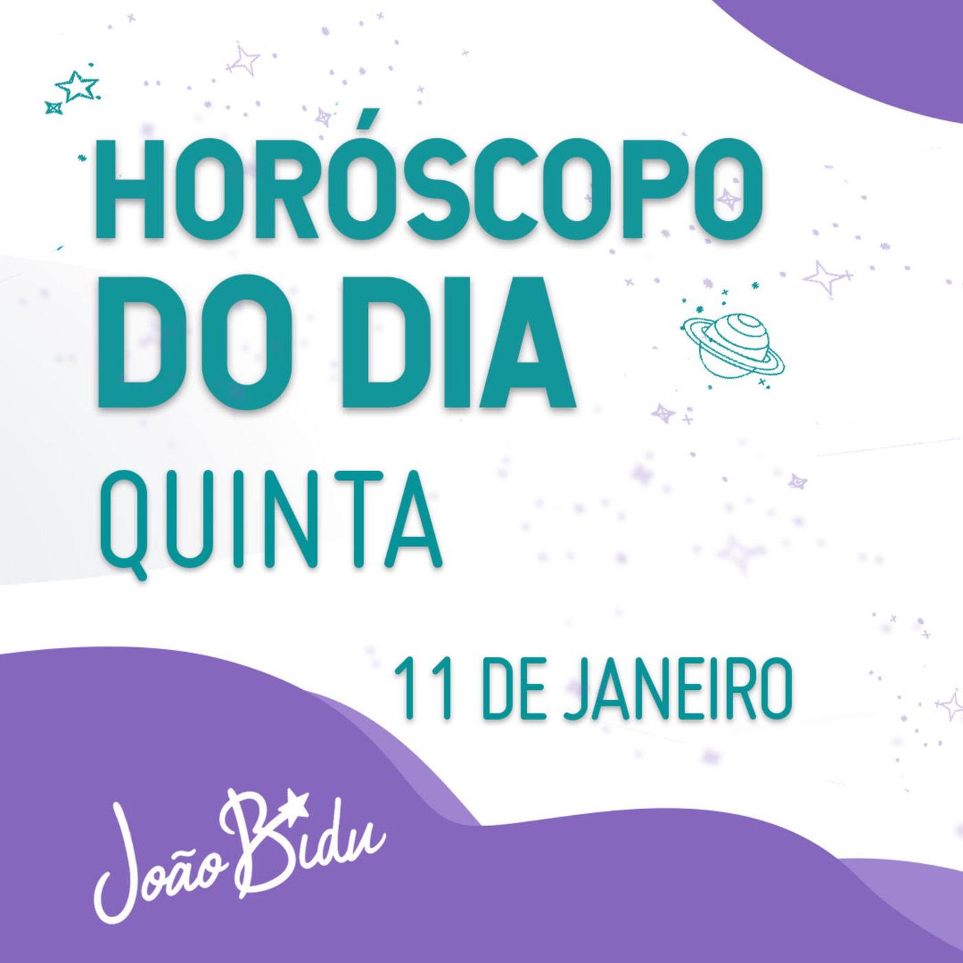 Horóscopo do Dia 11 de Janeiro de 2024 - Quinta | POR JOÃO BIDU episode artwork