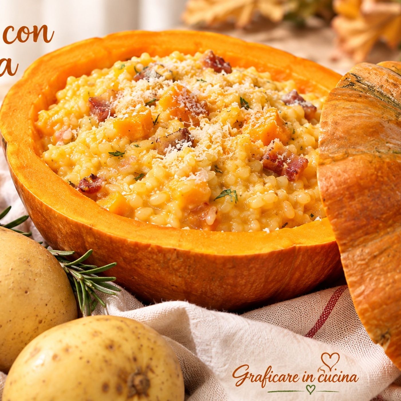 Risotto alla zucca e pancetta: il primo piatto d'autunno che profuma di casa episode artwork