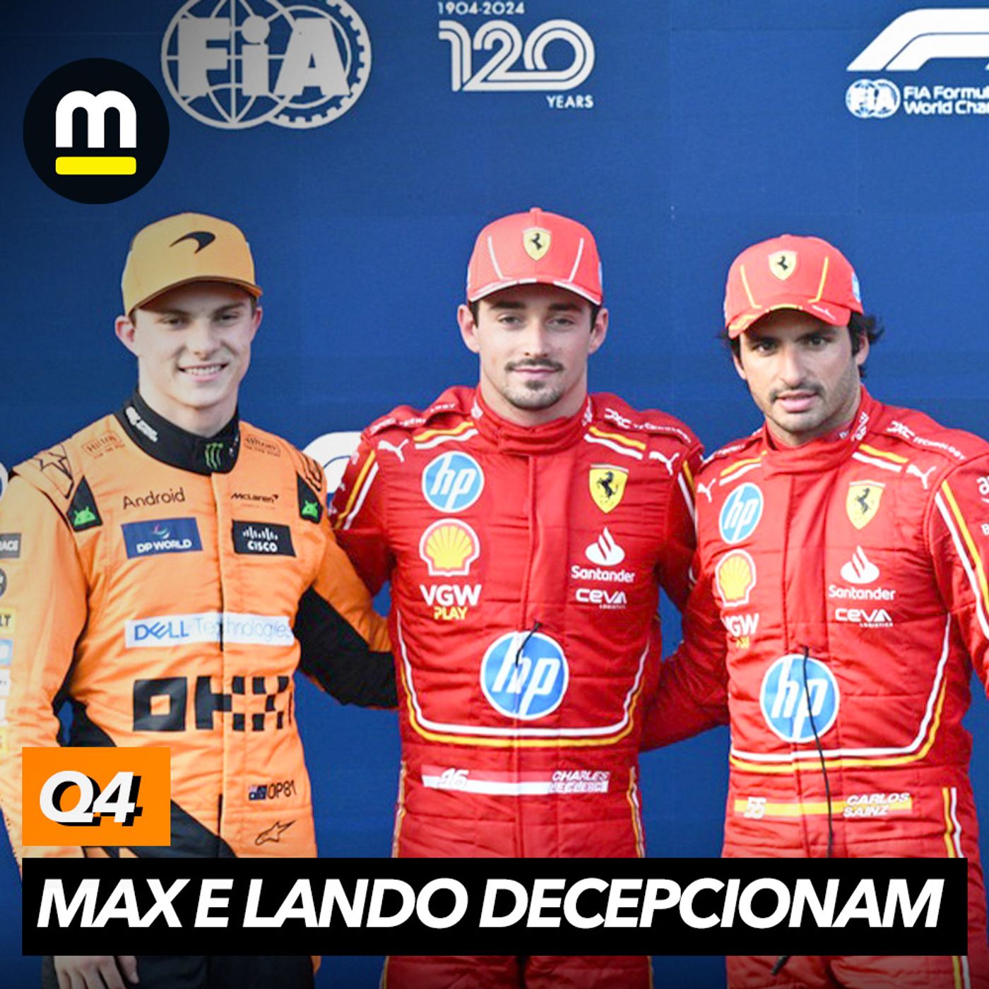 Leclerc destrói em Baku e garante pole, Verstappen é 6º e Norris larga só em 17º episode artwork