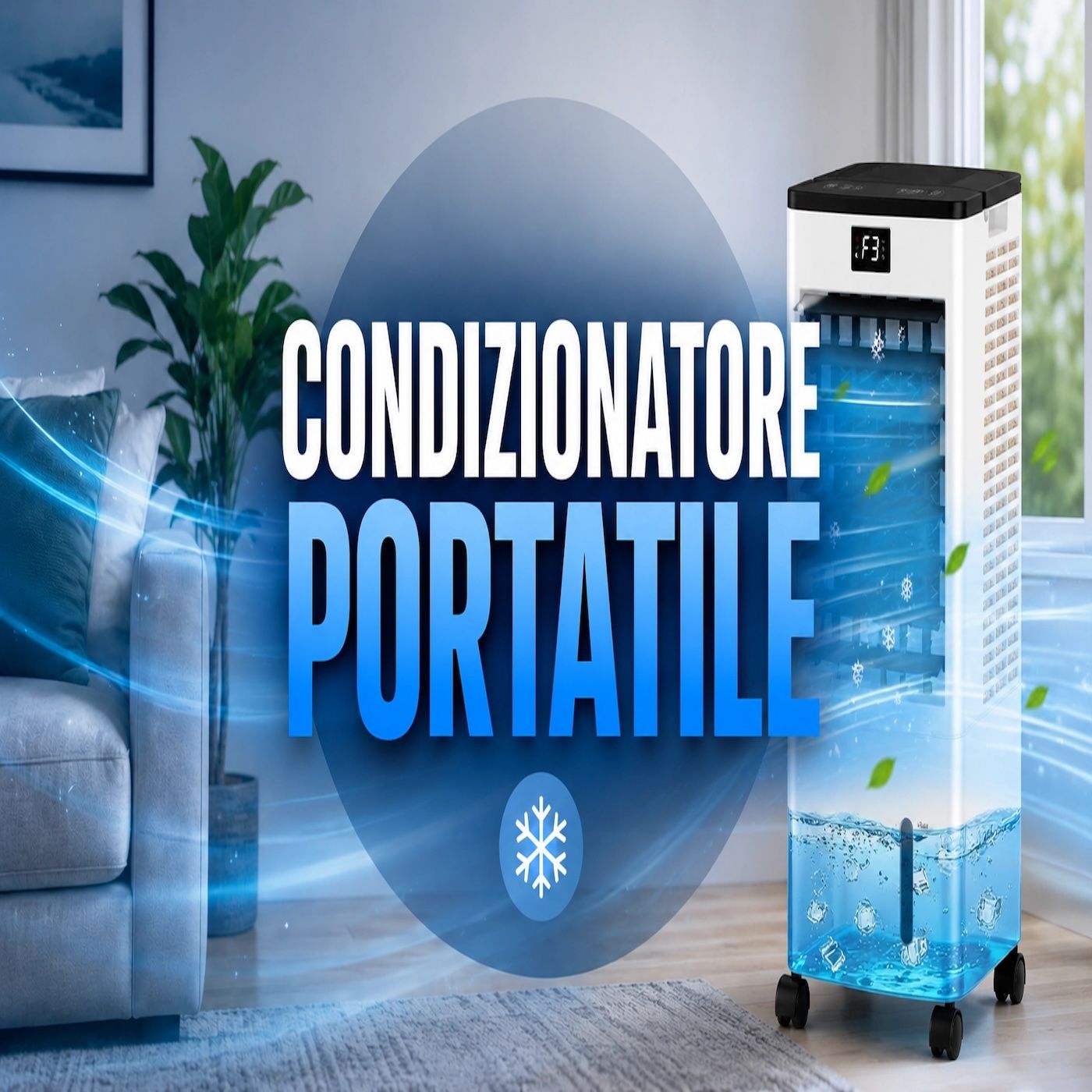 Condizionatore portatile 4 in 1 a 123€- basso consumo e serbatoio 8 litri episode artwork