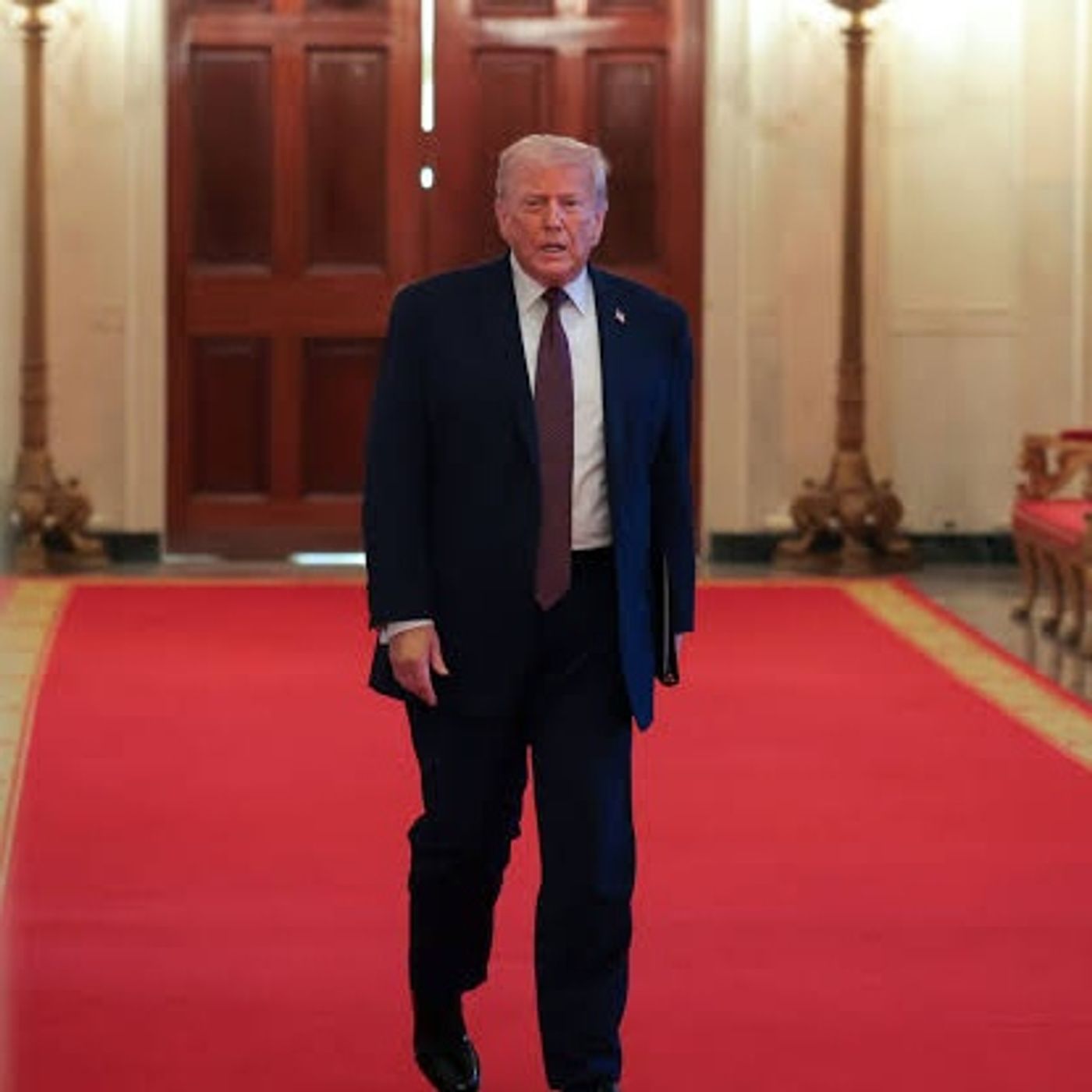 Trump's back is not 'up against the wall' with Iran episode artwork