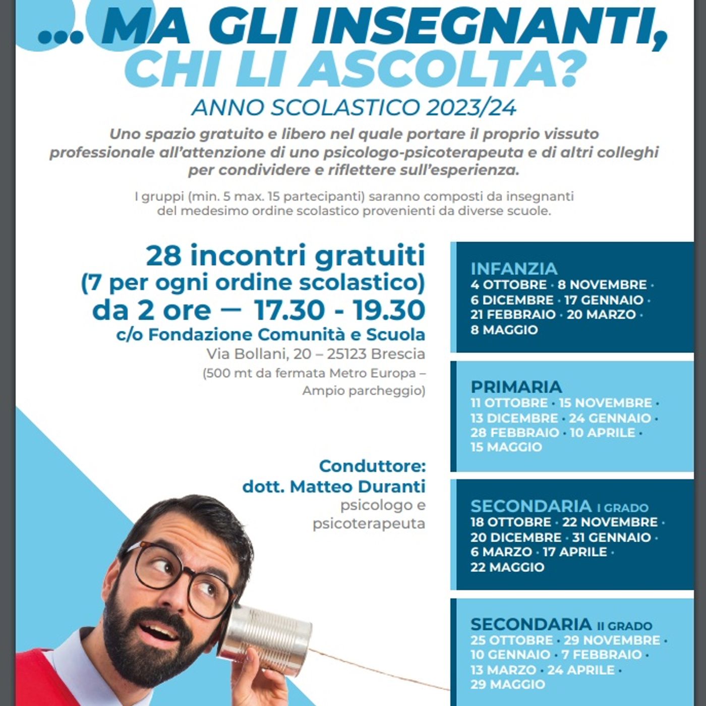 Fondazione Comunità e Scuola in ascolto degli insegnanti: intervista a Igor Penna  -  6 ottobre 2023 episode artwork