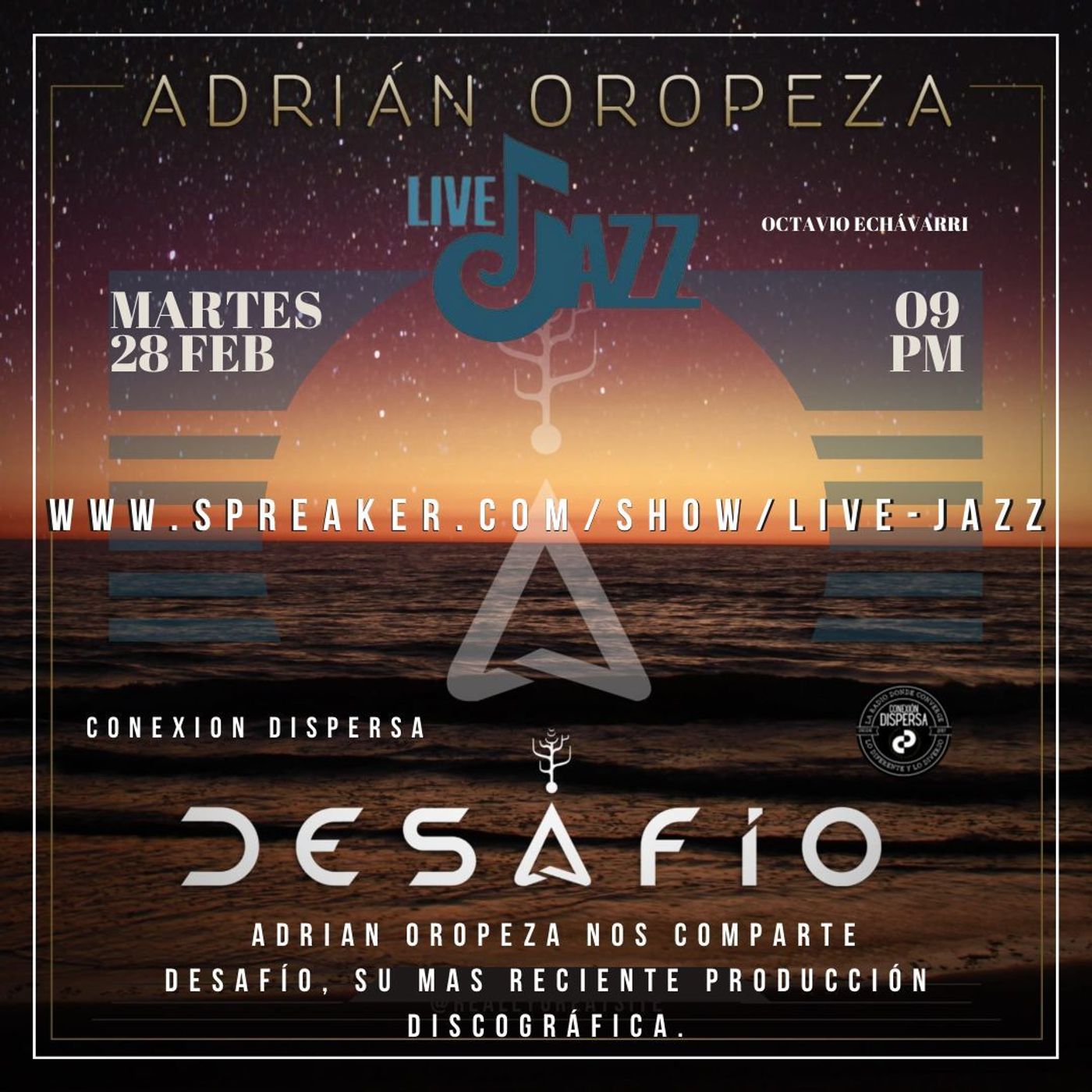 Live Jazz invitado Adrian Oropeza episode artwork