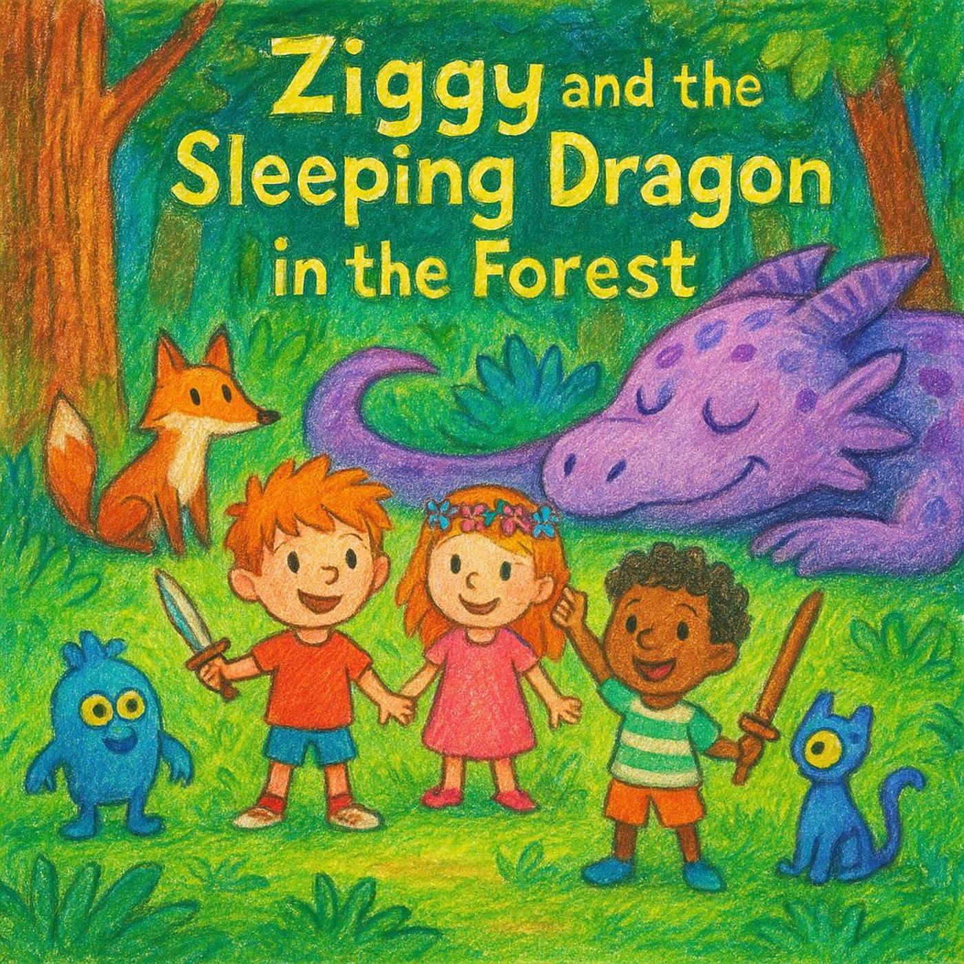 Ziggy and the Sleeping Dragon in the Forest