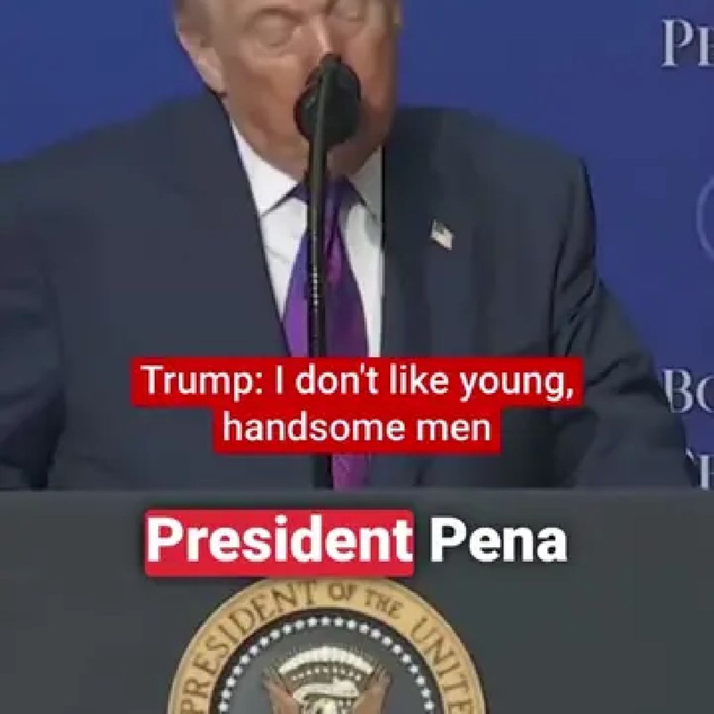 President Donald Trump said he has no interest in “young, handsome men” while complimenting the president of Paraguay during a Board of Pe episode artwork