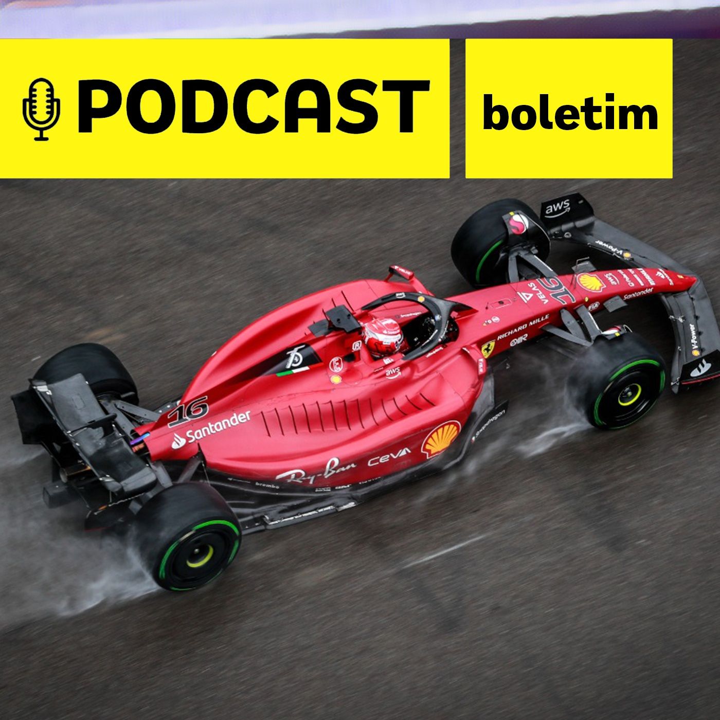 Podcast Boletim - Verstappen bate Leclerc em Quali caótico na chuva de Ímola; Sainz erra e Lewis cai no Q2 episode artwork