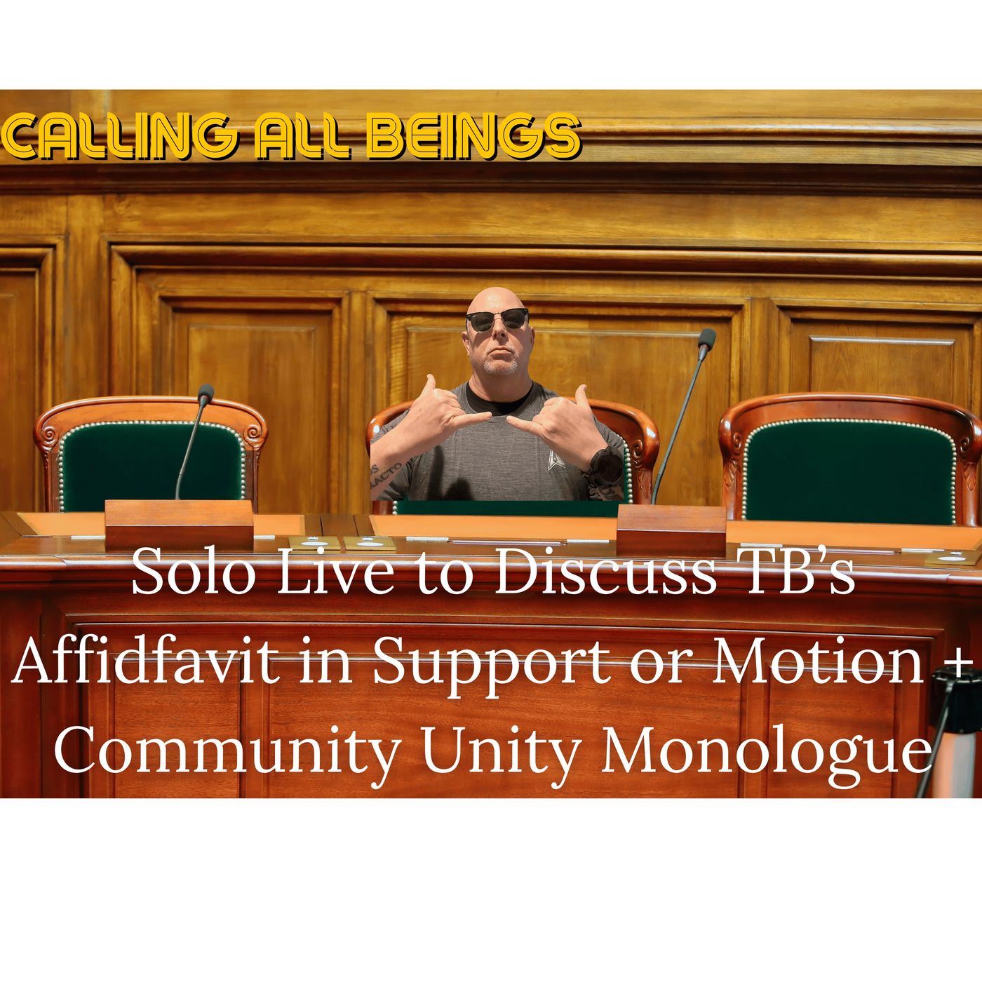 Solo LIVE w/D.J. Community Unity + TB's Affidavit in Support of the Mega Motion!
