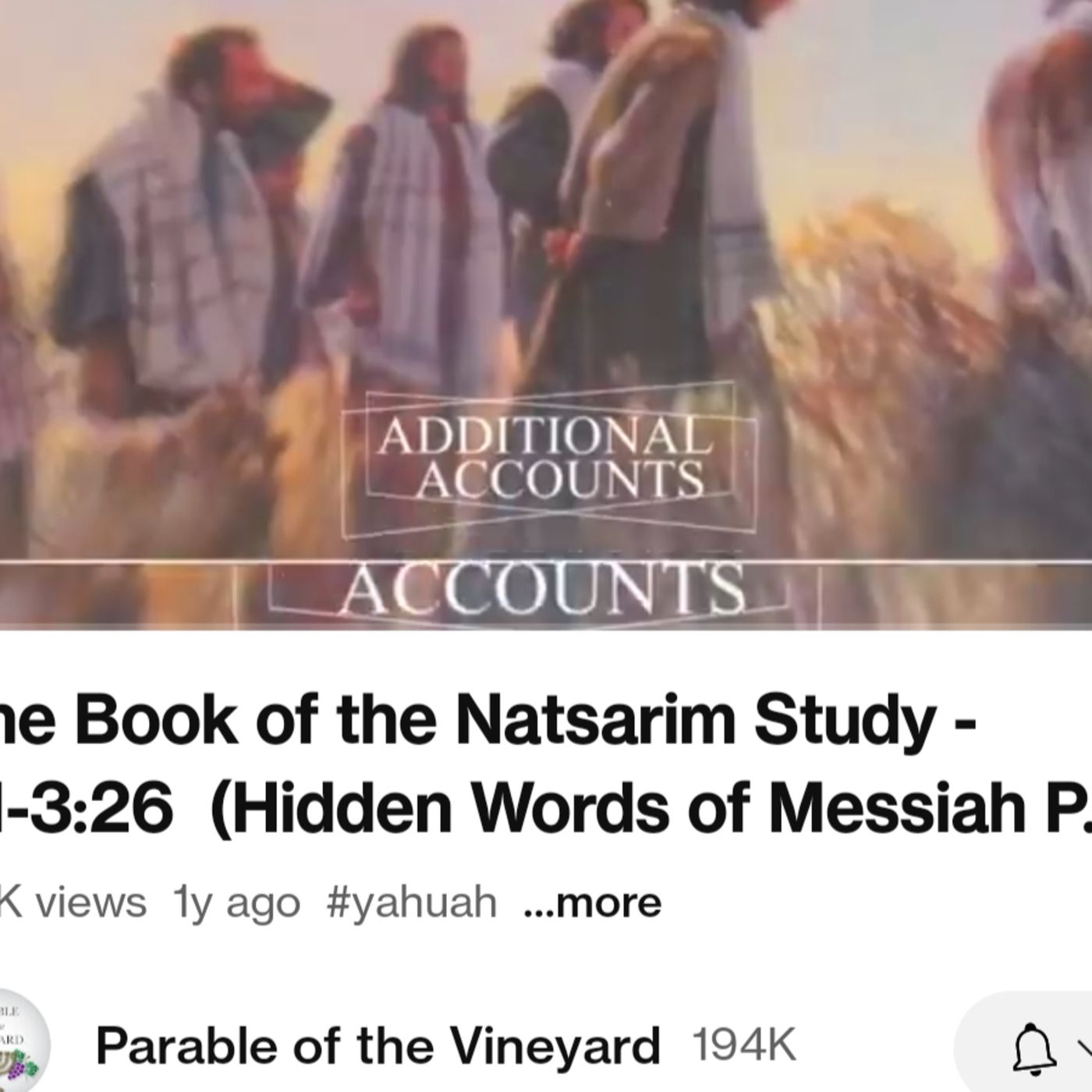 The Book of the Natsarim Study episode artwork