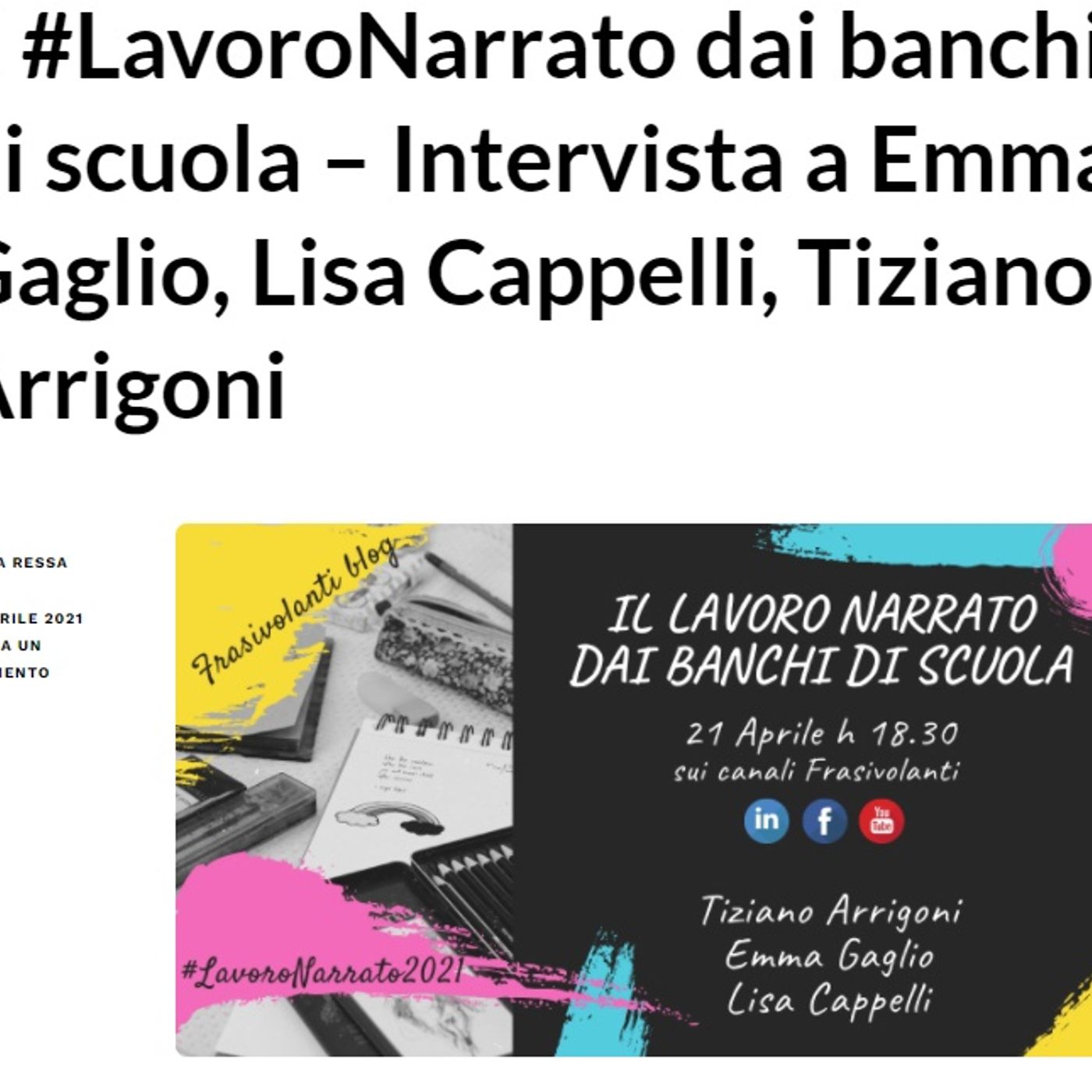 Frasivolanti blog - di Laura Ressa