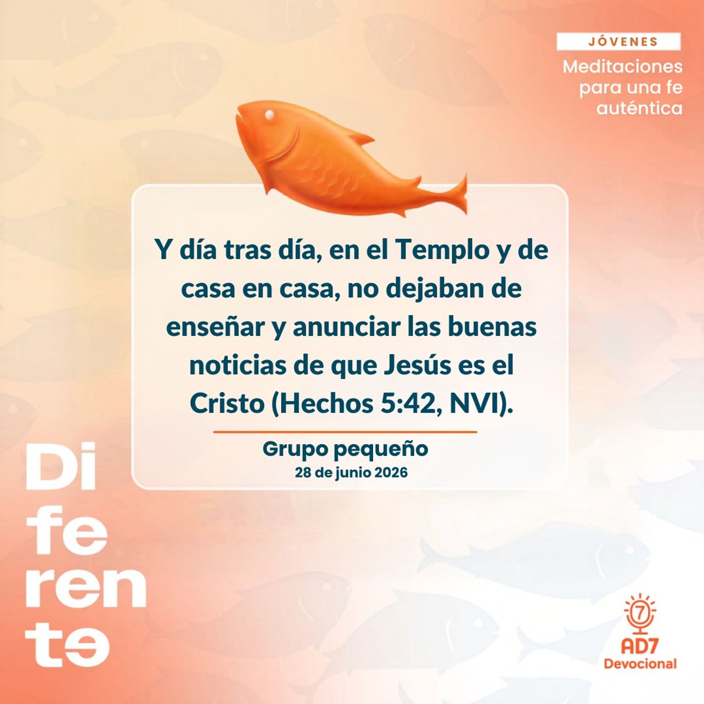 Grupo pequeño ~ Devocional de Jóvenes ~ 28 de junio 2026