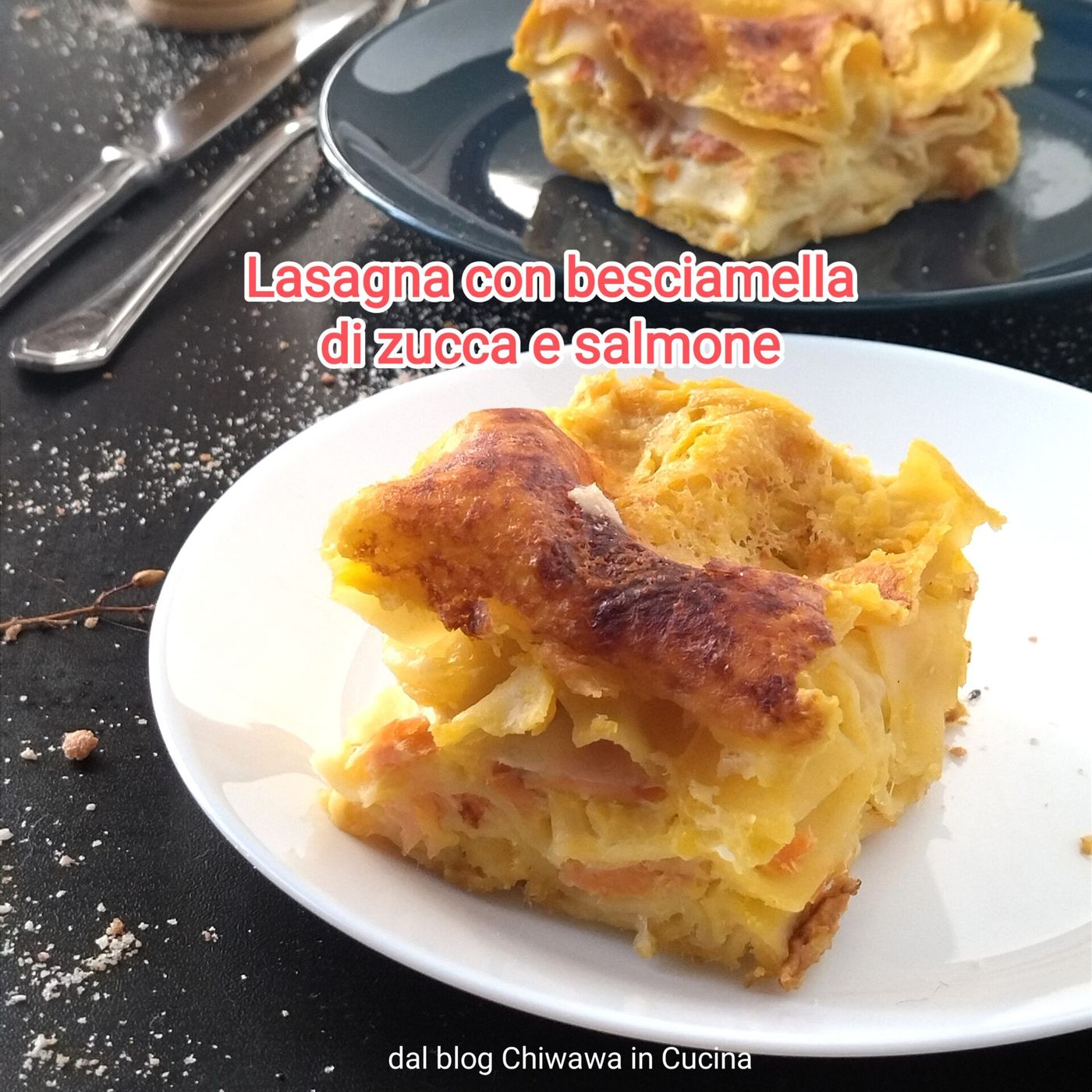 Lasagne con besciamella di zucca e salmone affumicato episode artwork