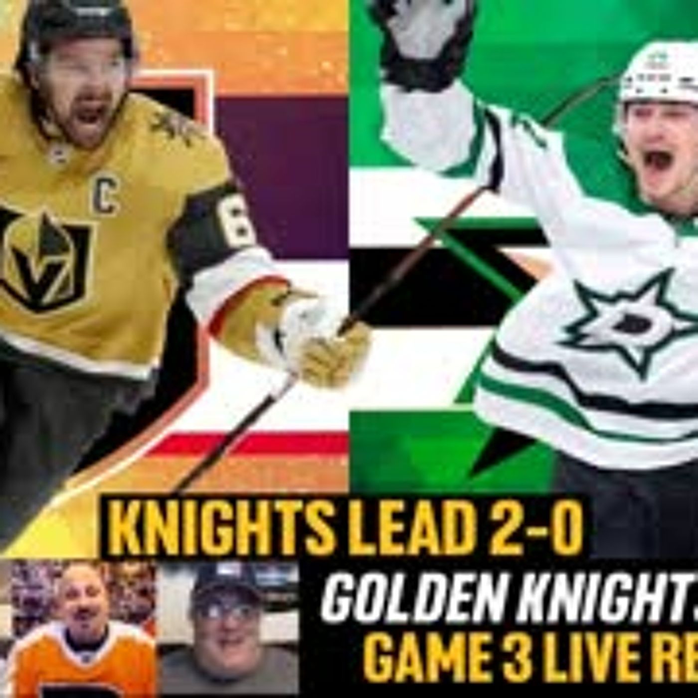 Vegas Golden Knights vs Dallas Stars LIVESTREAM REACTIONS | Golden Knights vs Stars | NHL Playoffs episode artwork