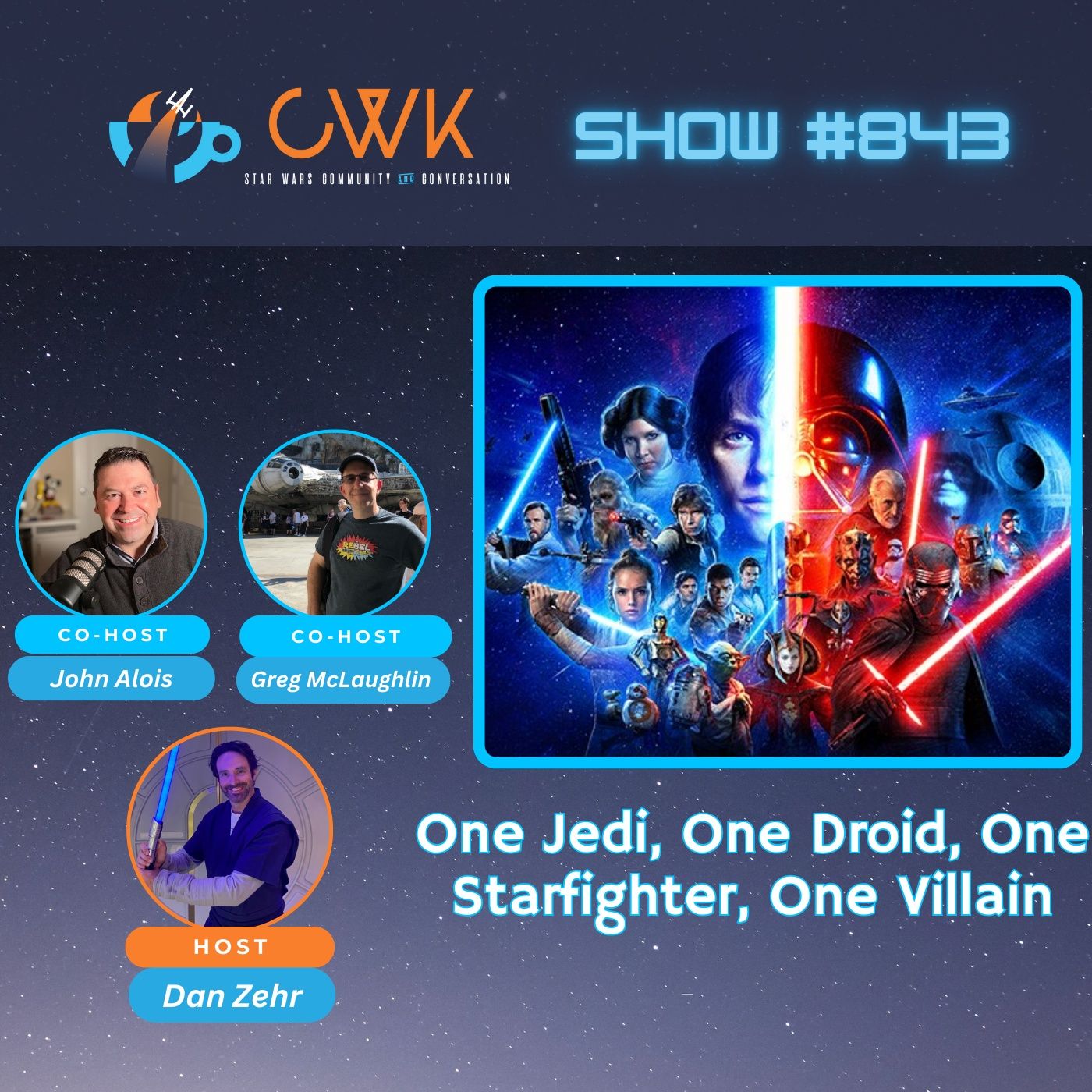 CWK Show #843: One Jedi, One Droid, One Starfighter, One Villain-Build Your Own Star Wars Story