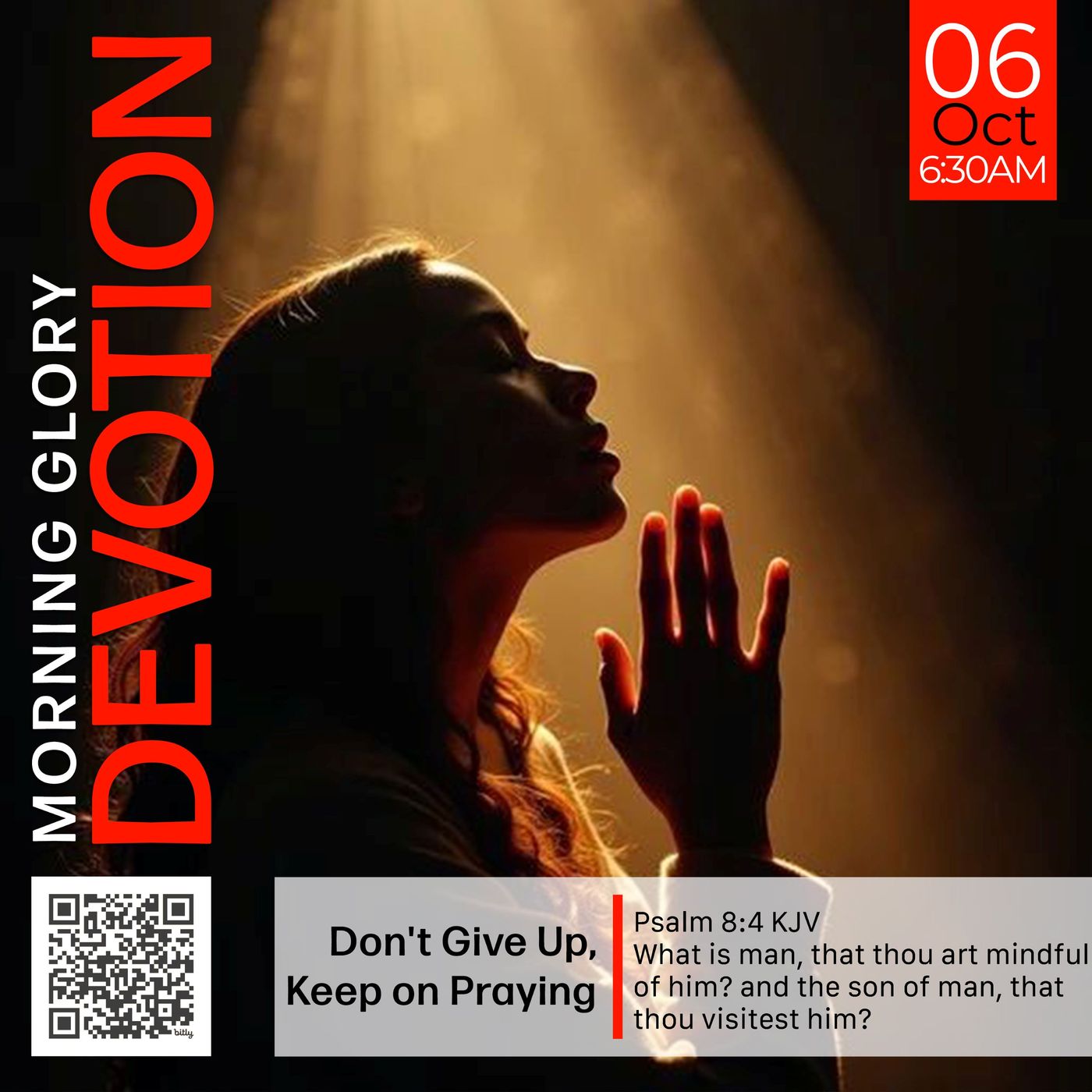 MGD: Don't Give Up, Keep on Praying