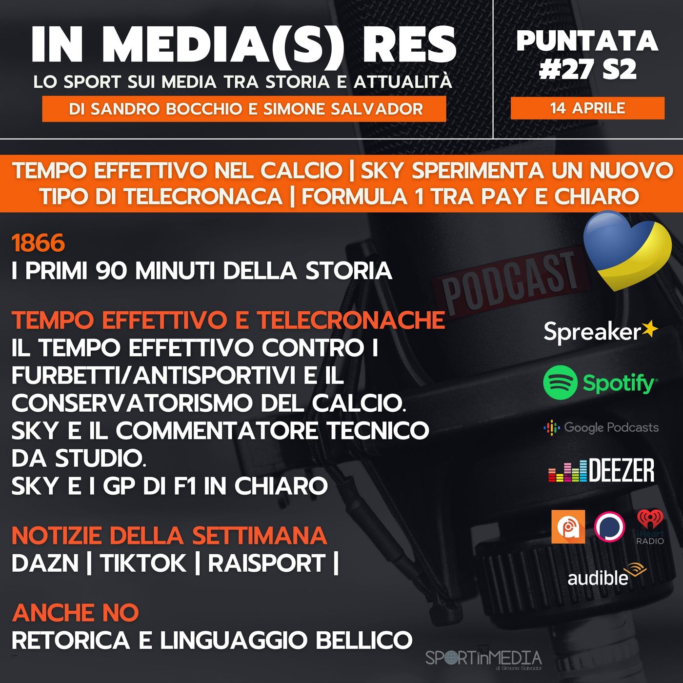 #27 S2 | Il tempo effettivo nel calcio, le nuove telecronache di Sky, la F1 tra pay e chiaro episode artwork