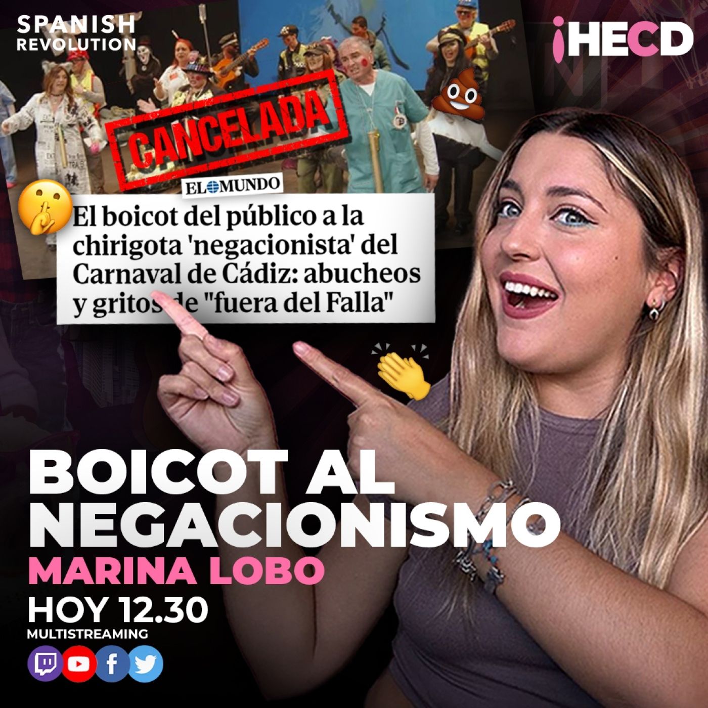 HECD! 510 Marina Lobo - Boicot al negacionismo en el Falla + Vuelve Ana Rosa y entrevista a Ayuso + Adiós Gañordo