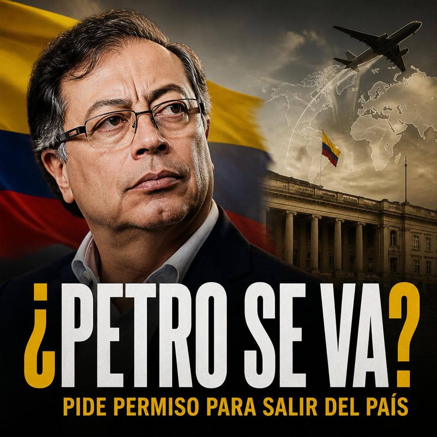 Gustavo Petro pide permiso para salir de Colombia por un año: ¿se va a volar? episode artwork