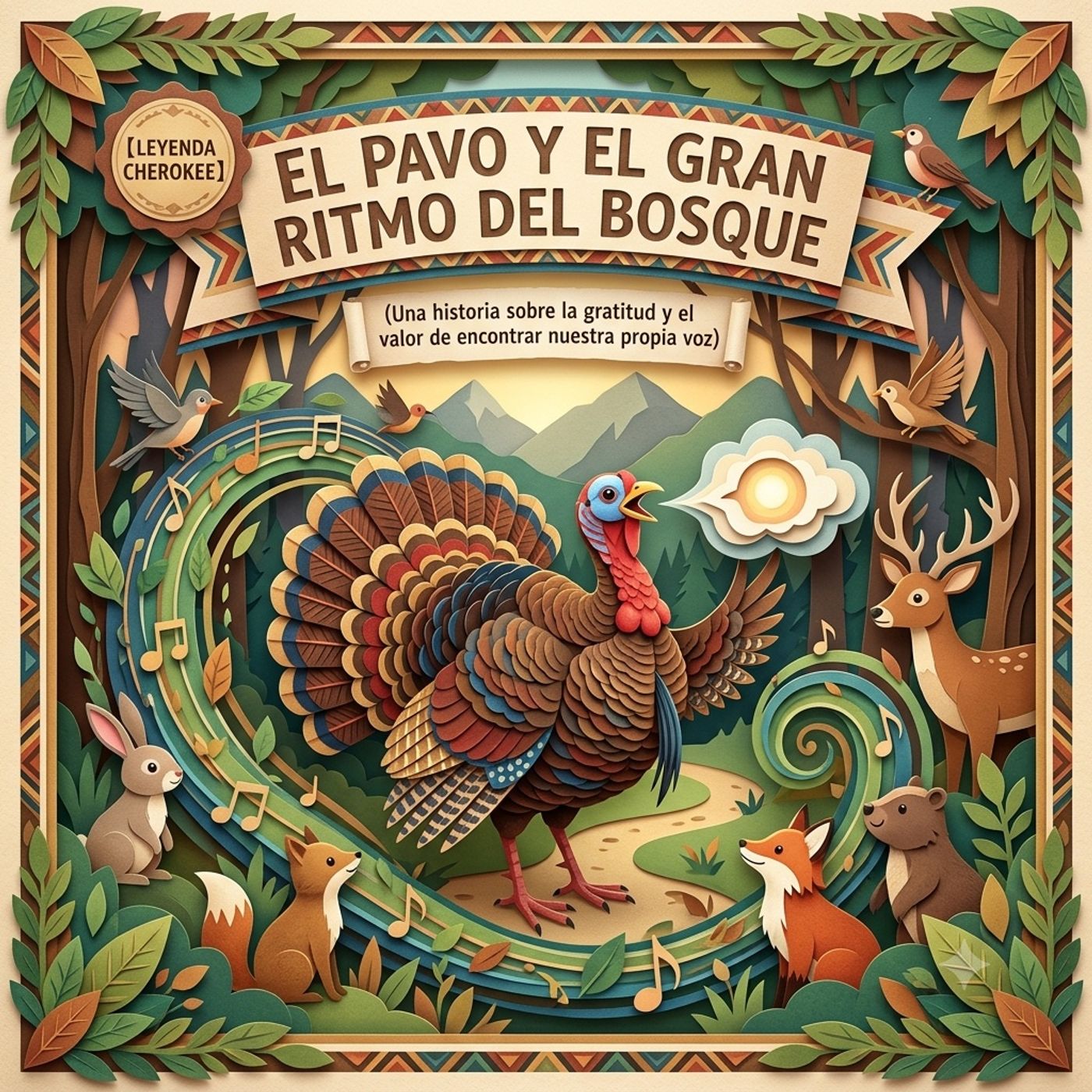 【Leyenda Cherokee】 El pavo y el gran ritmo del bosque ｜ (Una historia sobre la gratitud y el valor de encontrar nuestra propia voz) episode artwork