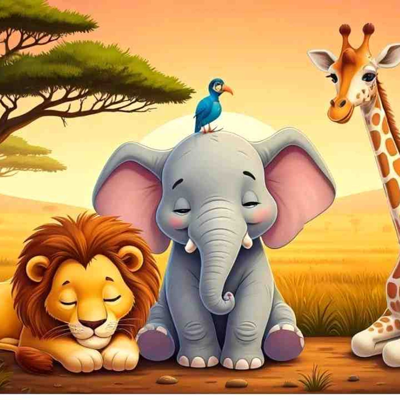 Kids Sleep Meditation _ SLEEPY SAFARI ANIMALS _ Sleep Story for Kids 😴(MP3_160K) episode artwork