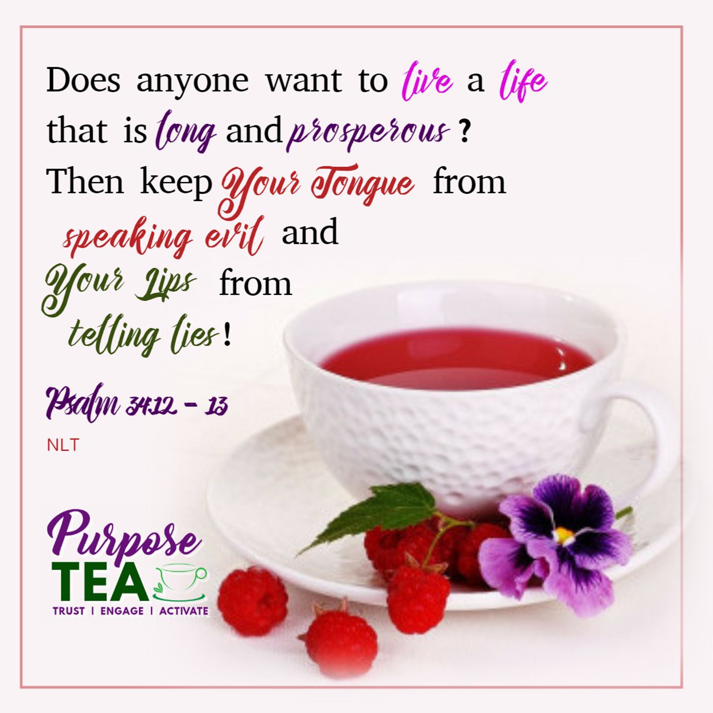 PURPOSE TEA TIME with Miracle Pettenger