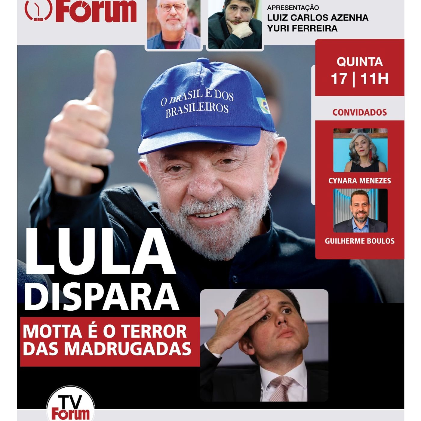 Lula dispara em nova pesquisa, mas é boicotado por Hugo Motta | Fórum Onze e Meia | 17.07.25 episode artwork