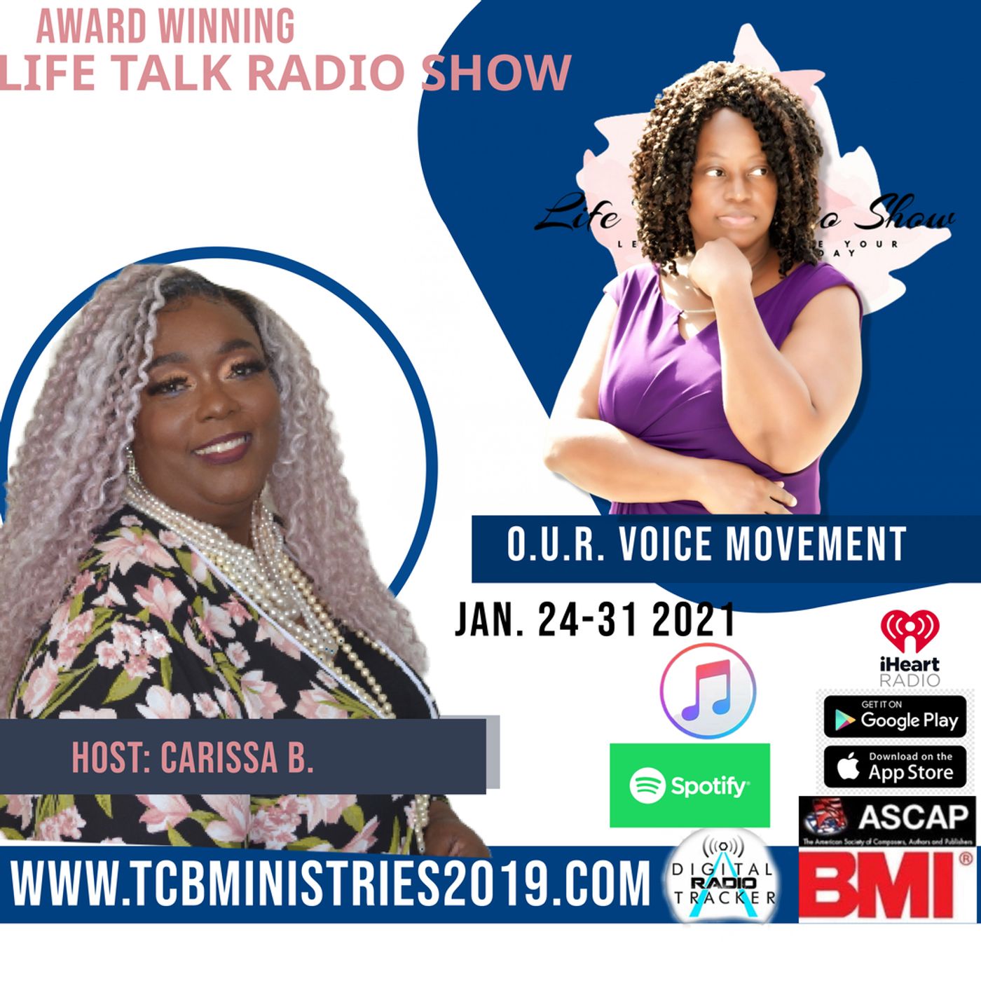 LIfe Talk Podcast/ Radio Show- Host Carissa B.