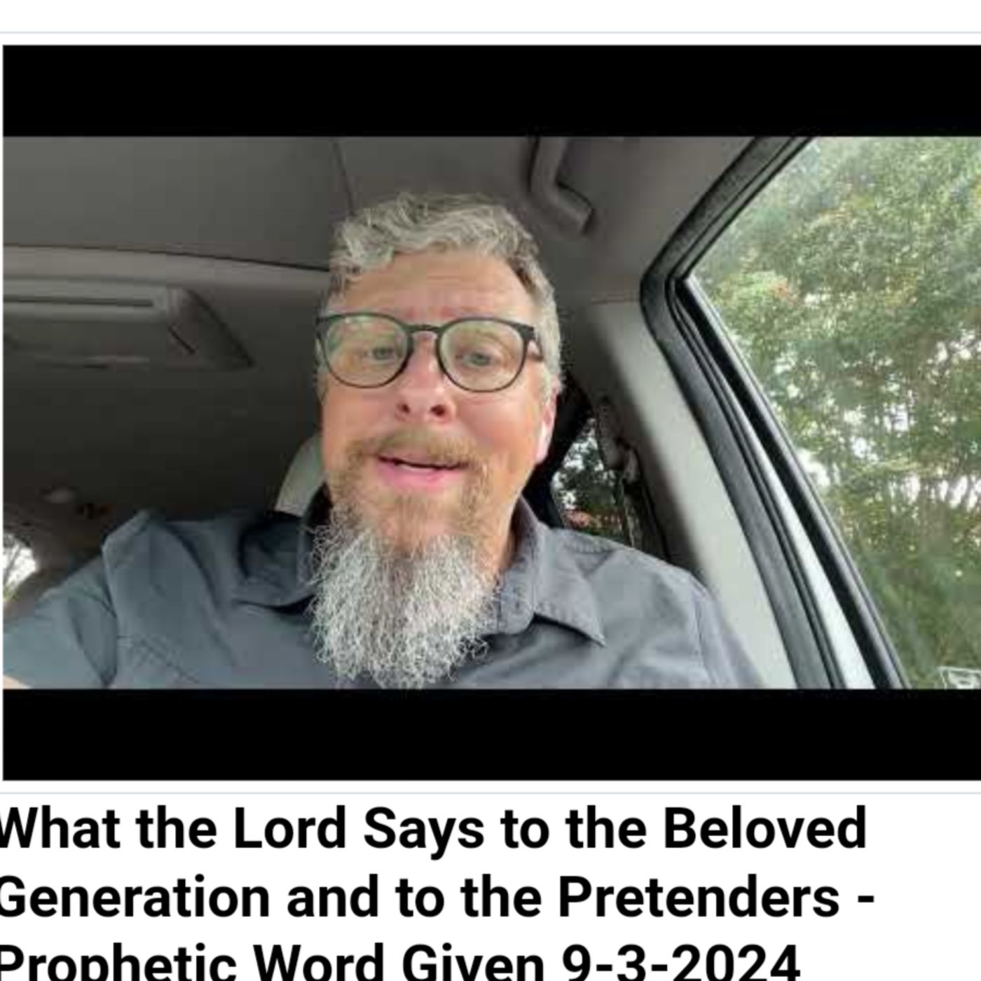 What the Lord Says to the Beloved Generation and to the Pretenders - Prophetic Word Given 9-3-2024 episode artwork