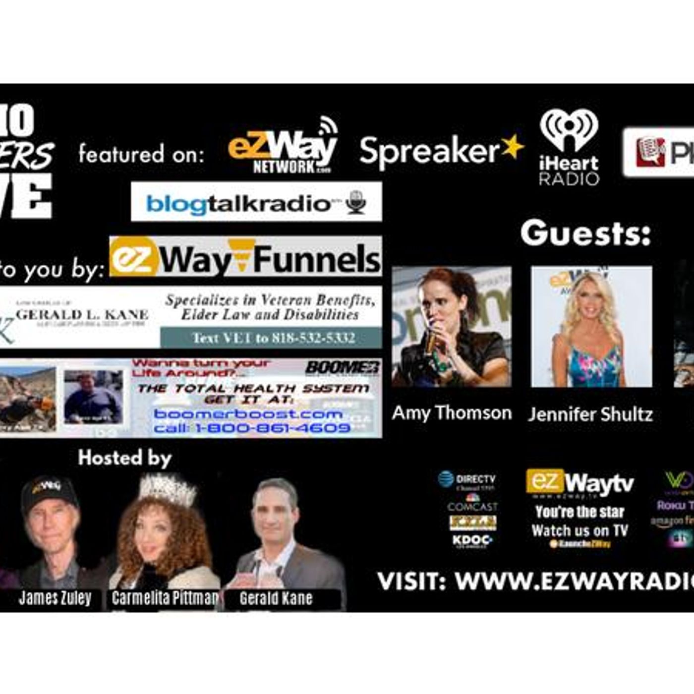 Radio Booemers Live S8 EP 53 Feat. Amy Thomson, Jennifer Shultz, Howard Rice episode artwork