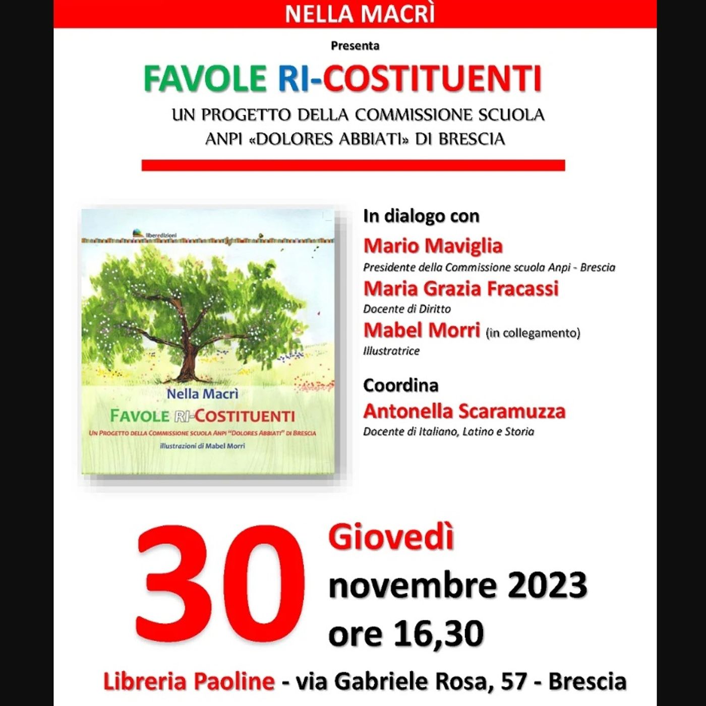 "Favole Ri-Costituenti". I valori della Costituzione raccontati ai più piccoli: intervista a Nella Macrì  -  24 novembre 2023 episode artwork