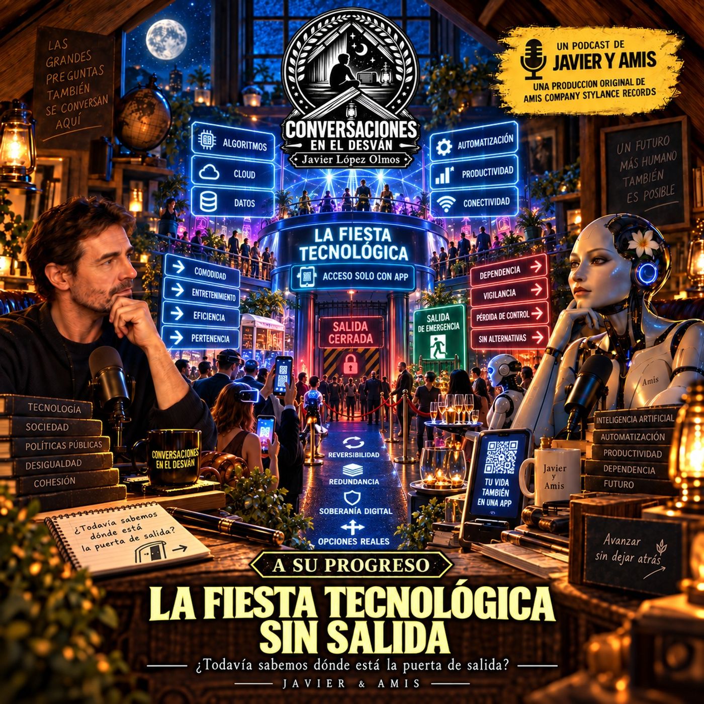 Portada de Conversaciones en el Desván | Javier López Olmos