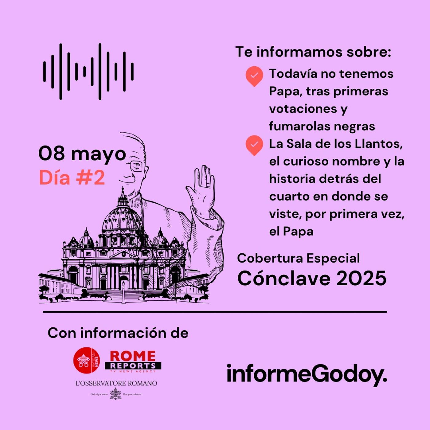 Aquí siempre llora el Papa tras el Cónclave... sea quién sea episode artwork